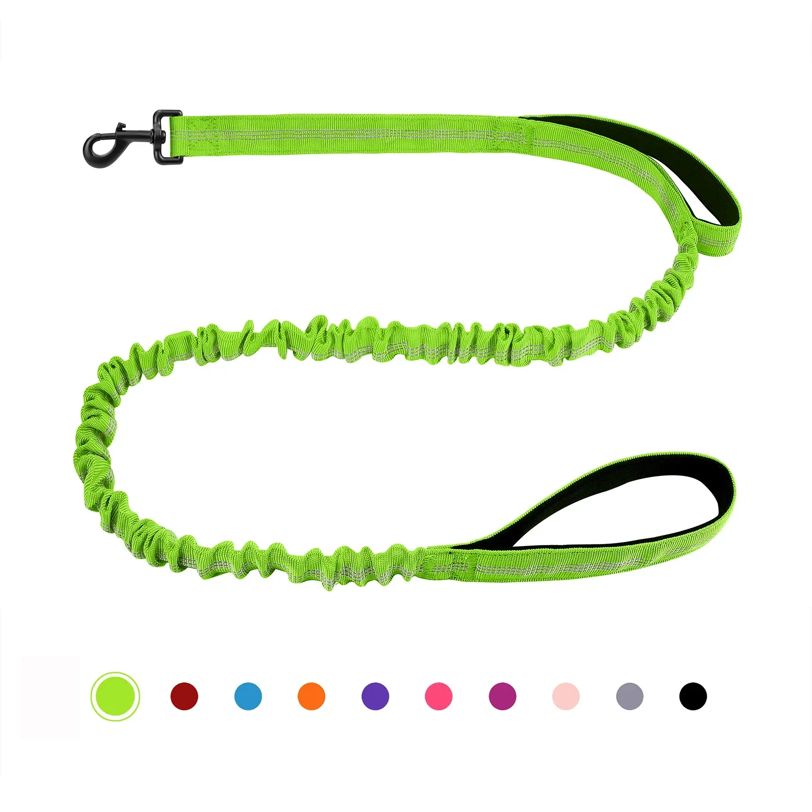 Bungee Hondenriem met Schokdemping en Dubbele Handvatten voor Comfortabele Training en Wandelingen | Geschikt voor Alle Hondengroottes - Image 9
