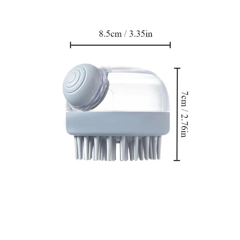 ScrubBuddy | Zachte Siliconen Verzorgingsborstel met Shampoo Dispenser voor Huisdieren | Massagefunctie | Compact Design - Image 6