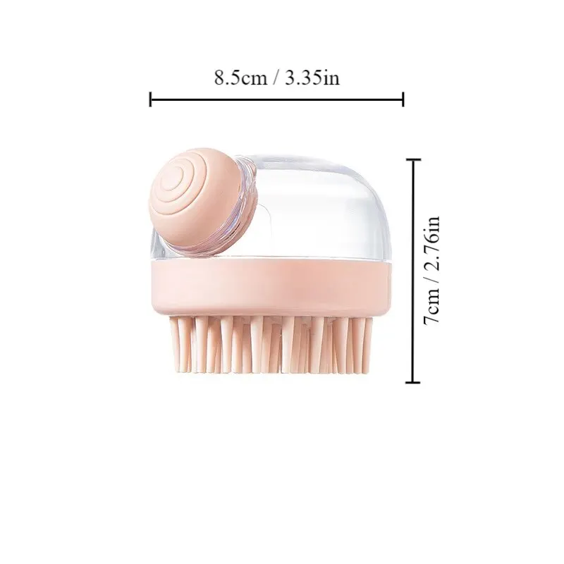 ScrubBuddy | Zachte Siliconen Verzorgingsborstel met Shampoo Dispenser voor Huisdieren | Massagefunctie | Compact Design - Image 7