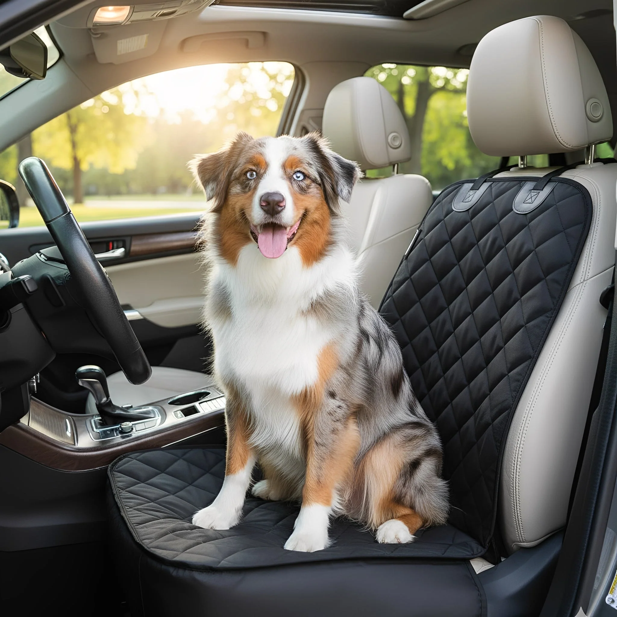 SeatShield Autostoelhoes Voor Honden | Waterdichte Voorstoel Bescherming | Nylon | Antislip | Gemakkelijk Schoon Te Maken - Image 3