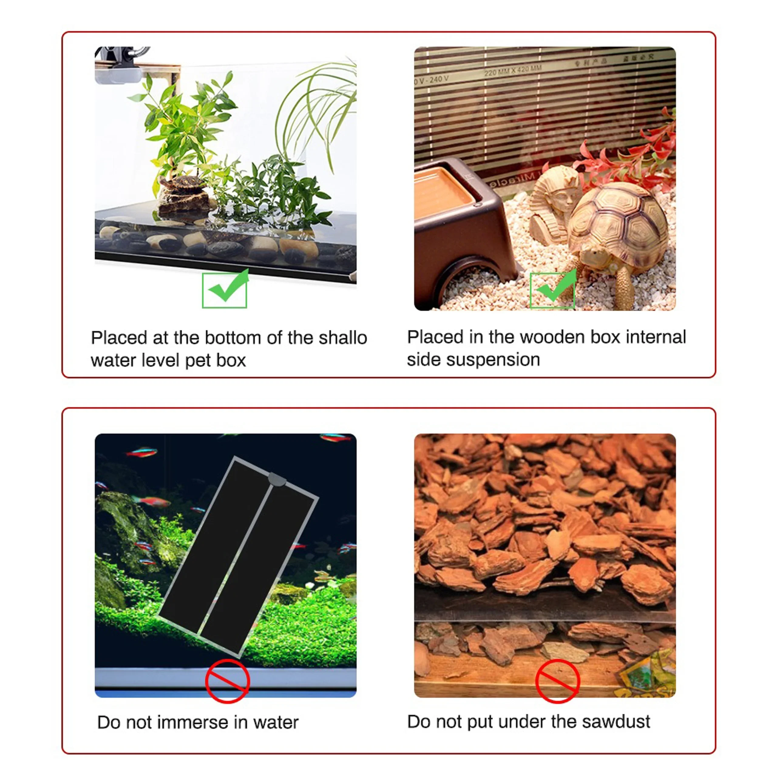 Verwarmingsmat voor Zaailingen en Reptielen | 5W-45W | Instelbare Thermostaat | Waterdicht | PET Materiaal | EU Stekker | 220V-240V | Energiezuinig | Dierveilig | Geschikt voor Planten en Terraria - Image 5
