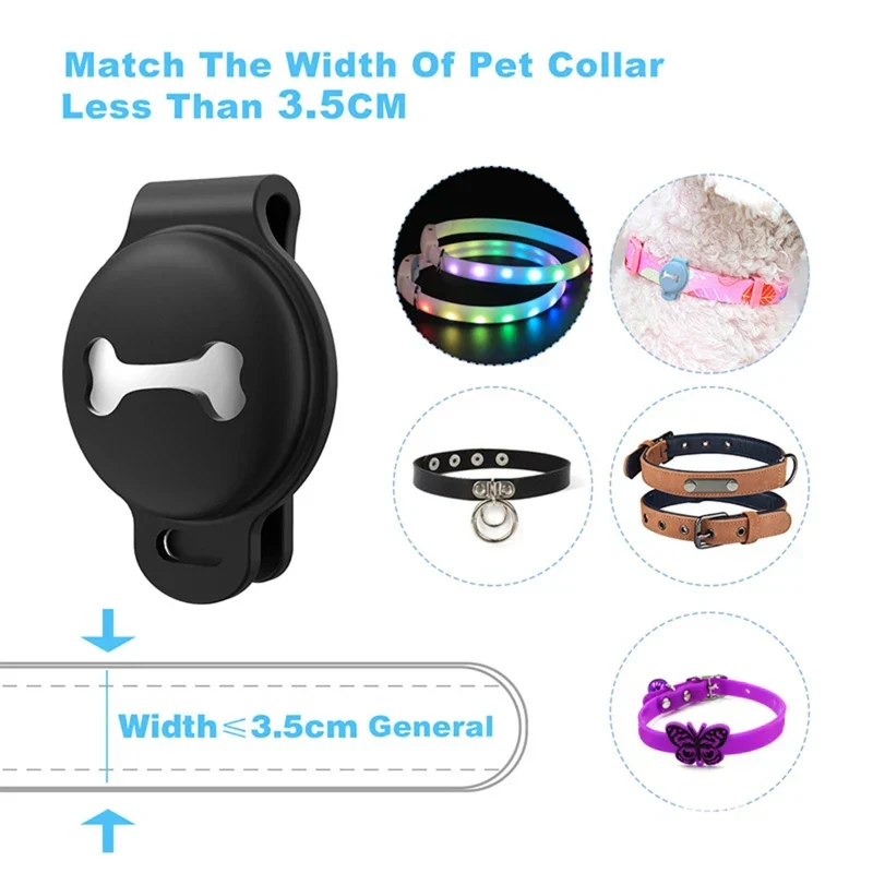 Siliconen Airtag Hoes voor Huisdierhalsband | Weerbestendig en Antislip | Verkrijgbaar in 4 Kleuren | Geschikt voor halsbanden tot 3,5 cm - Image 5