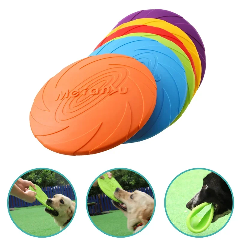 Siliconen Vliegende Schijf 15/18/22 cm | Flexibel, Veilig Voor Tanden | Ideaal Voor Training & Spel | Tandreinigend Hondenspeelgoed