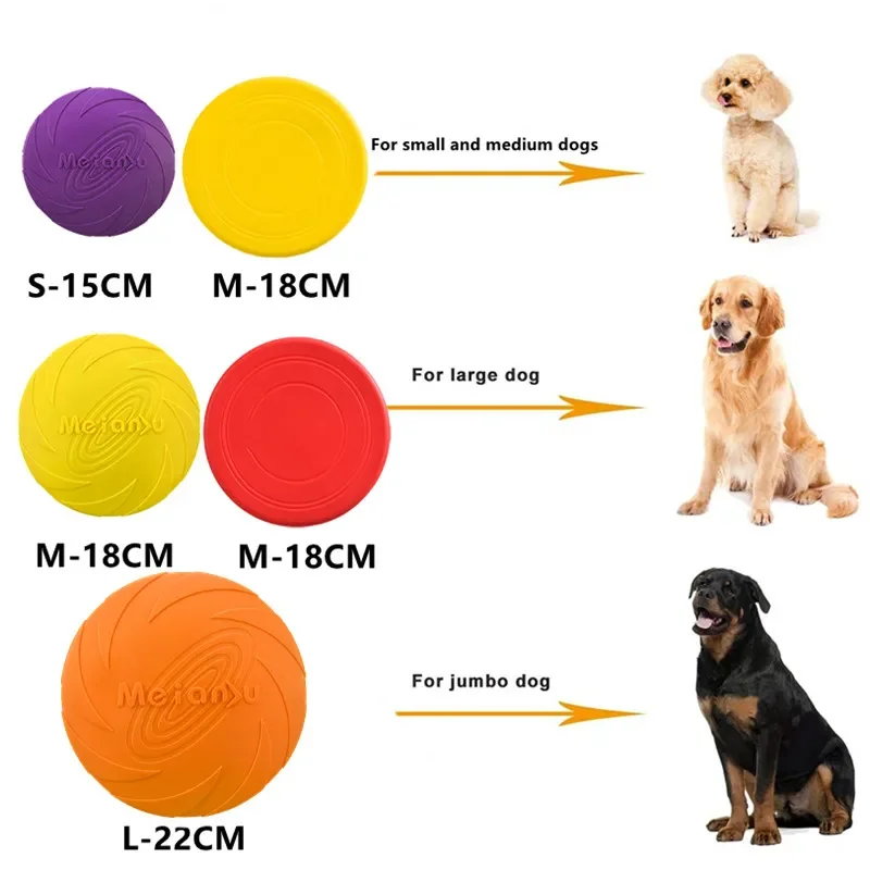 Siliconen Vliegende Schijf 15/18/22 cm | Flexibel, Veilig Voor Tanden | Ideaal Voor Training & Spel | Tandreinigend Hondenspeelgoed - Image 4