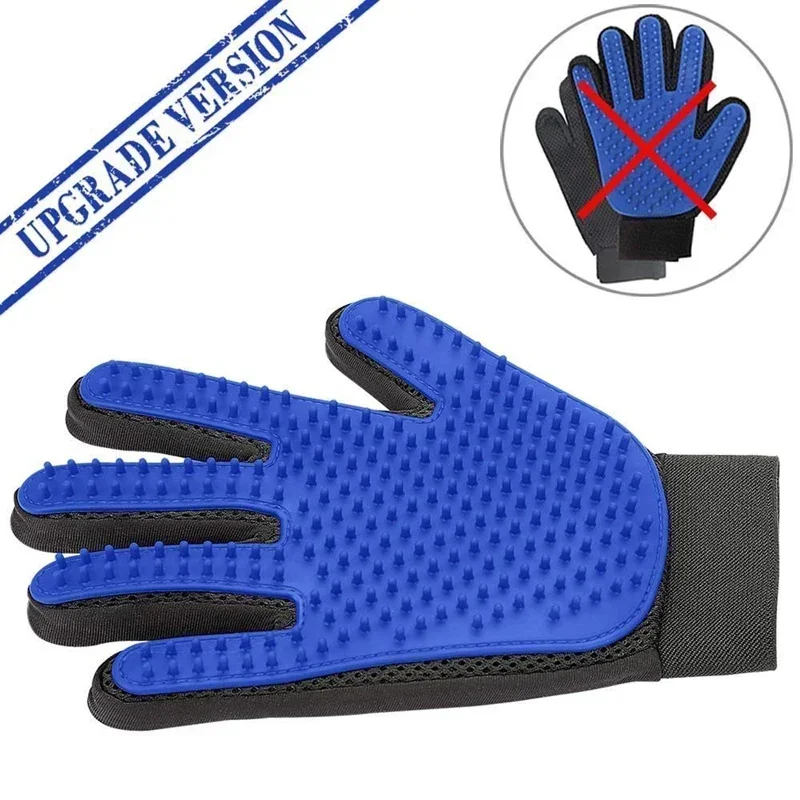 Siliconen Verzorgingshandschoenen voor Honden en Katten | Massage en Haarverwijdering | Ademend en Met Verstelbare Klittenbandsluiting | Beschikbaar in Rood, Groen, Blauw - Image 4
