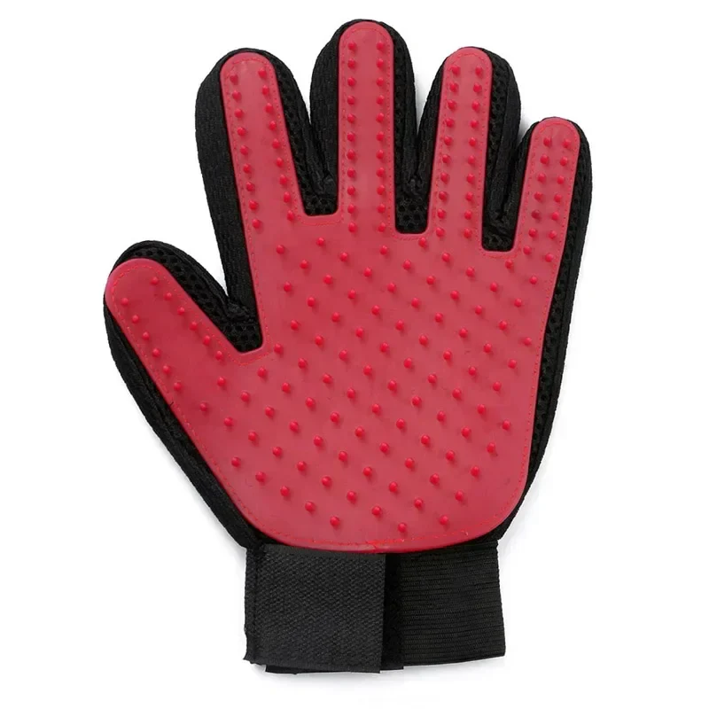 Siliconen Verzorgingshandschoenen voor Honden en Katten | Massage en Haarverwijdering | Ademend en Met Verstelbare Klittenbandsluiting | Beschikbaar in Rood, Groen, Blauw - Image 9