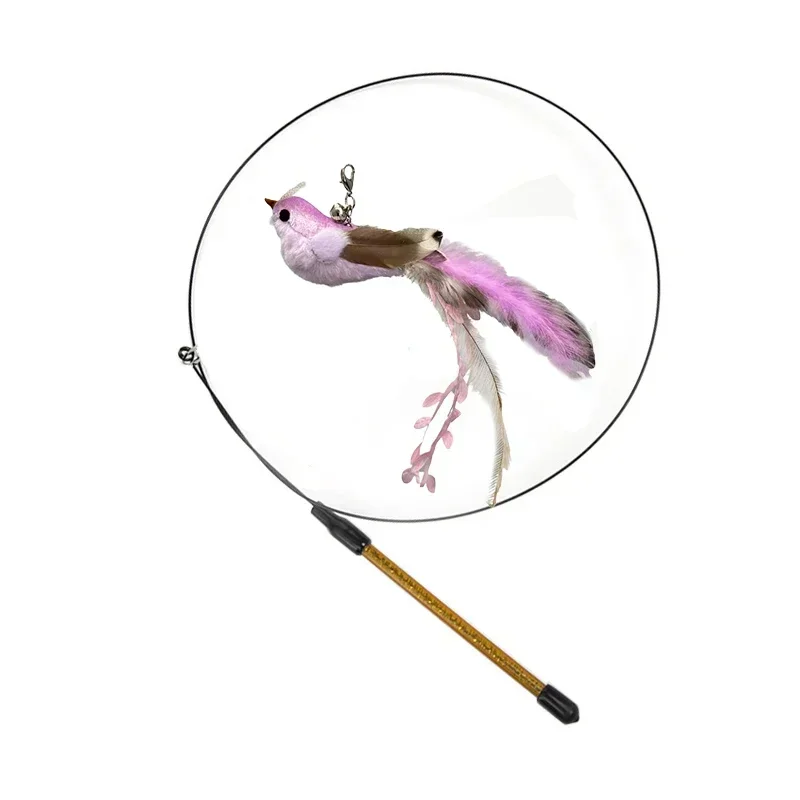 Kattenspeelgoed | Interactieve Pauwenpluim Met Bel | Kunststof Verenstok | Kattenstok | Speeltjes Voor Kittens En Katten | Huisdierbenodigdheden | Veilig En Duurzaam | Simulatie Vogelmotief | Indoor Plezier - Image 12