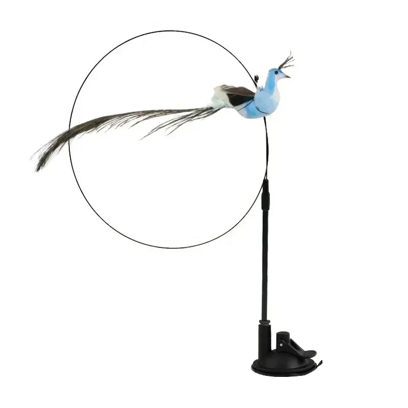 Kattenspeelgoed | Interactieve Pauwenpluim Met Bel | Kunststof Verenstok | Kattenstok | Speeltjes Voor Kittens En Katten | Huisdierbenodigdheden | Veilig En Duurzaam | Simulatie Vogelmotief | Indoor Plezier - Image 14