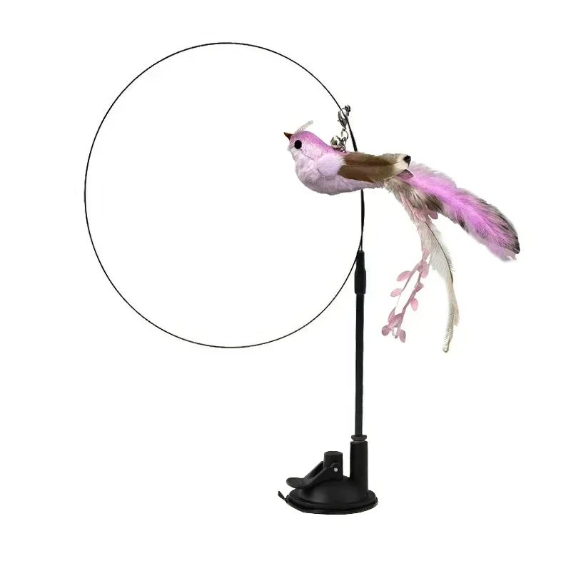 Kattenspeelgoed | Interactieve Pauwenpluim Met Bel | Kunststof Verenstok | Kattenstok | Speeltjes Voor Kittens En Katten | Huisdierbenodigdheden | Veilig En Duurzaam | Simulatie Vogelmotief | Indoor Plezier - Image 16