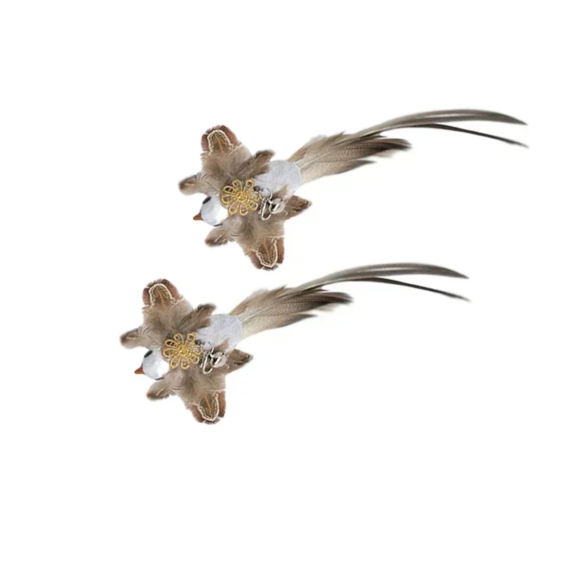 Kattenspeelgoed | Interactieve Pauwenpluim Met Bel | Kunststof Verenstok | Kattenstok | Speeltjes Voor Kittens En Katten | Huisdierbenodigdheden | Veilig En Duurzaam | Simulatie Vogelmotief | Indoor Plezier - Image 18