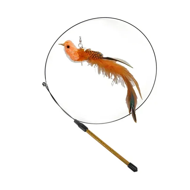 Kattenspeelgoed | Interactieve Pauwenpluim Met Bel | Kunststof Verenstok | Kattenstok | Speeltjes Voor Kittens En Katten | Huisdierbenodigdheden | Veilig En Duurzaam | Simulatie Vogelmotief | Indoor Plezier - Image 24