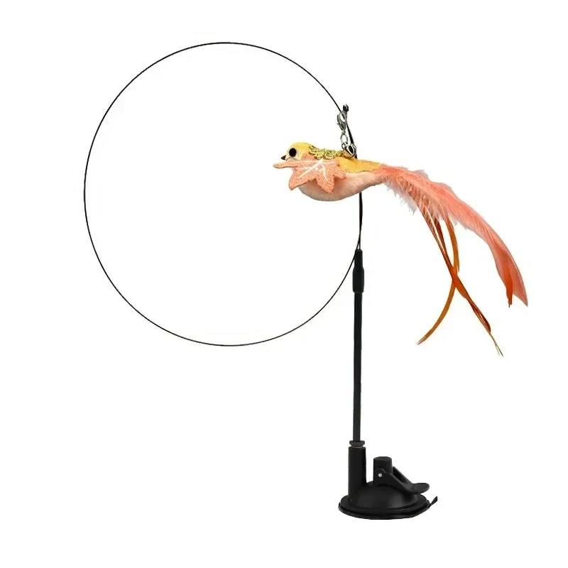 Kattenspeelgoed | Interactieve Pauwenpluim Met Bel | Kunststof Verenstok | Kattenstok | Speeltjes Voor Kittens En Katten | Huisdierbenodigdheden | Veilig En Duurzaam | Simulatie Vogelmotief | Indoor Plezier - Image 30