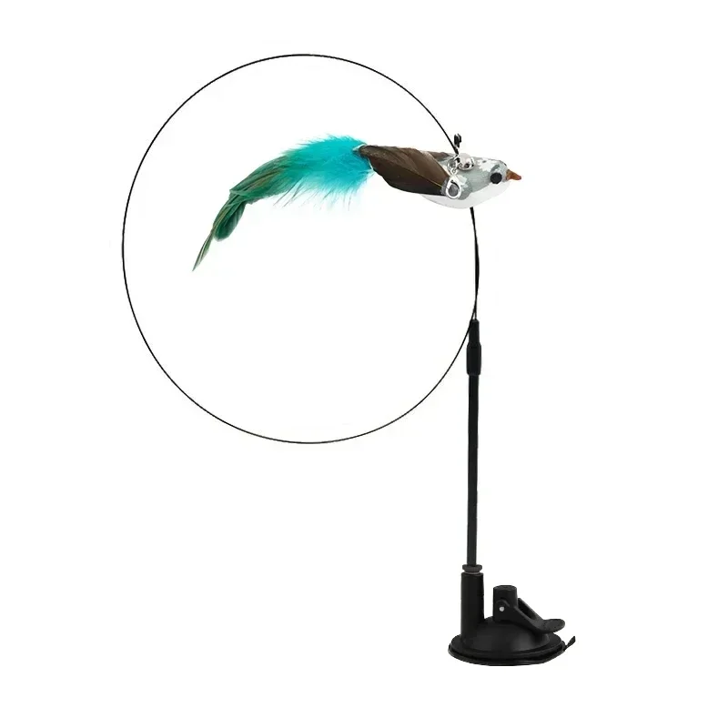 Kattenspeelgoed | Interactieve Pauwenpluim Met Bel | Kunststof Verenstok | Kattenstok | Speeltjes Voor Kittens En Katten | Huisdierbenodigdheden | Veilig En Duurzaam | Simulatie Vogelmotief | Indoor Plezier - Image 39