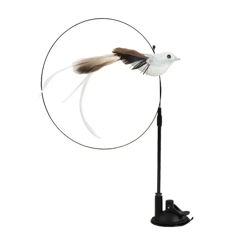 Kattenspeelgoed | Interactieve Pauwenpluim Met Bel | Kunststof Verenstok | Kattenstok | Speeltjes Voor Kittens En Katten | Huisdierbenodigdheden | Veilig En Duurzaam | Simulatie Vogelmotief | Indoor Plezier - Image 44