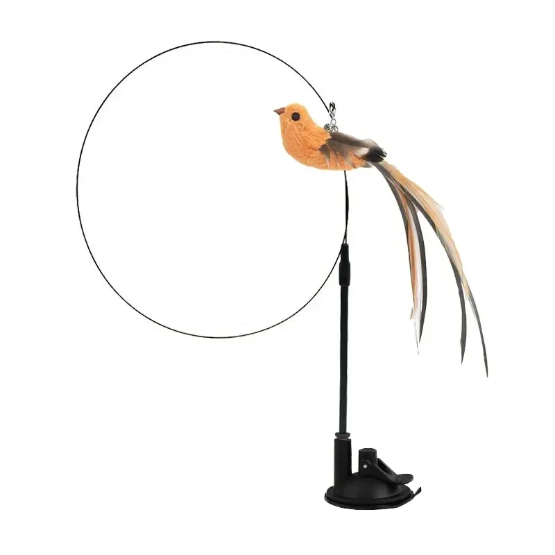 Kattenspeelgoed | Interactieve Pauwenpluim Met Bel | Kunststof Verenstok | Kattenstok | Speeltjes Voor Kittens En Katten | Huisdierbenodigdheden | Veilig En Duurzaam | Simulatie Vogelmotief | Indoor Plezier - Image 46