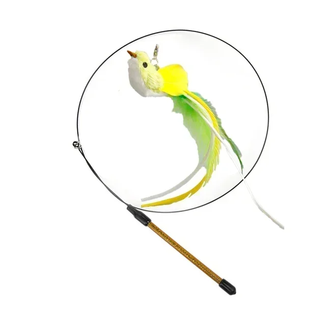 Kattenspeelgoed | Interactieve Pauwenpluim Met Bel | Kunststof Verenstok | Kattenstok | Speeltjes Voor Kittens En Katten | Huisdierbenodigdheden | Veilig En Duurzaam | Simulatie Vogelmotief | Indoor Plezier - Image 48