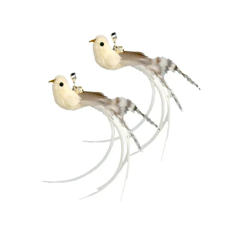 Kattenspeelgoed | Interactieve Pauwenpluim Met Bel | Kunststof Verenstok | Kattenstok | Speeltjes Voor Kittens En Katten | Huisdierbenodigdheden | Veilig En Duurzaam | Simulatie Vogelmotief | Indoor Plezier - Image 49