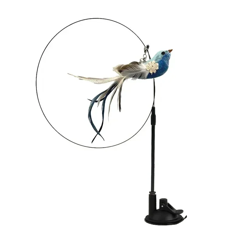 Kattenspeelgoed | Interactieve Pauwenpluim Met Bel | Kunststof Verenstok | Kattenstok | Speeltjes Voor Kittens En Katten | Huisdierbenodigdheden | Veilig En Duurzaam | Simulatie Vogelmotief | Indoor Plezier - Image 60