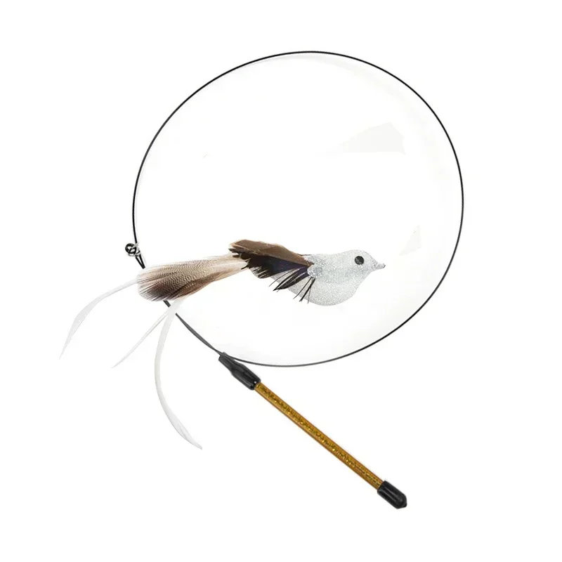 Kattenspeelgoed | Interactieve Pauwenpluim Met Bel | Kunststof Verenstok | Kattenstok | Speeltjes Voor Kittens En Katten | Huisdierbenodigdheden | Veilig En Duurzaam | Simulatie Vogelmotief | Indoor Plezier - Image 7