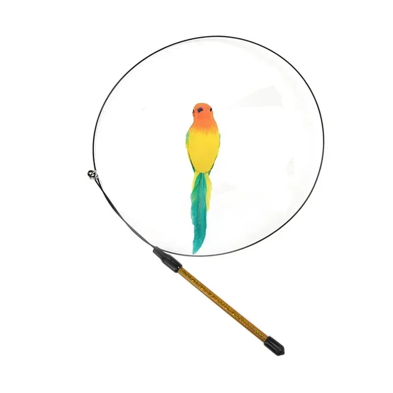 Kattenspeelgoed | Interactieve Pauwenpluim Met Bel | Kunststof Verenstok | Kattenstok | Speeltjes Voor Kittens En Katten | Huisdierbenodigdheden | Veilig En Duurzaam | Simulatie Vogelmotief | Indoor Plezier - Image 8