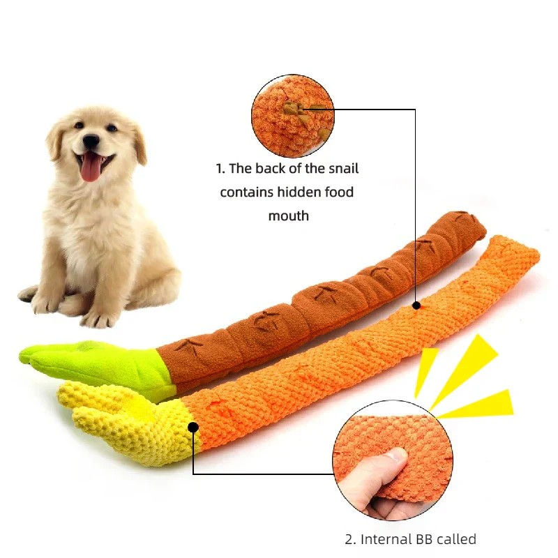 Slakvormige Puzzel Feeder en Snuffelmat voor Honden | Helpt bij Olfactorische Training en Voorkomt Verveling | Voor Kleine tot Middelgrote Honden - Image 5