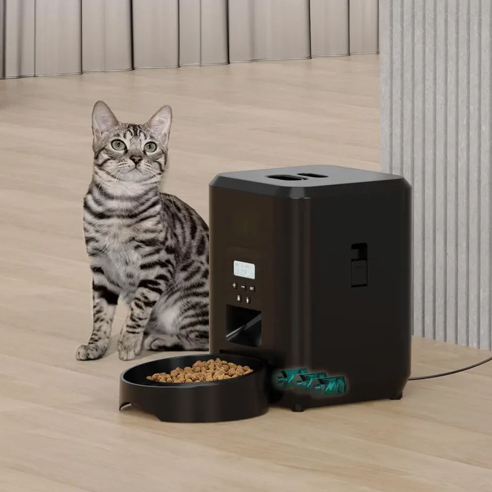 Automatische Voederdispenser met Tijdinstelling voor Honden en Katten | Rustig en Gezond Voeden | WiFi en Knopbediening - Image 2