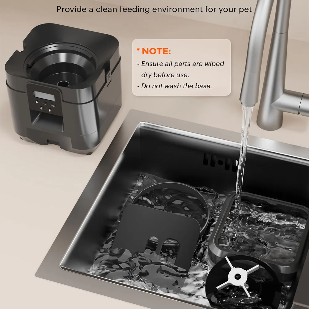 Automatische Voederdispenser met Tijdinstelling voor Honden en Katten | Rustig en Gezond Voeden | WiFi en Knopbediening - Image 5