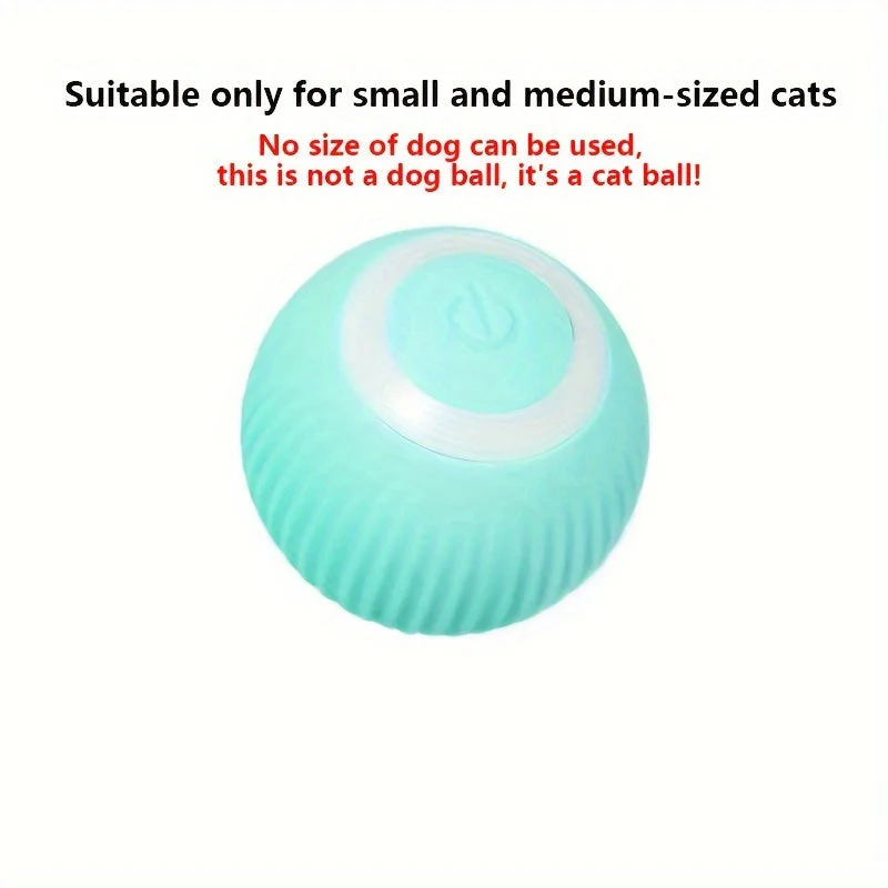 Slimme interactieve kattenbal | Automatisch rollend speelgoed voor katten | Duurzaam kunststof | 4,3 cm | Geschikt voor kleine en middelgrote katten | Stimuleert beweging en actief spel - Image 5