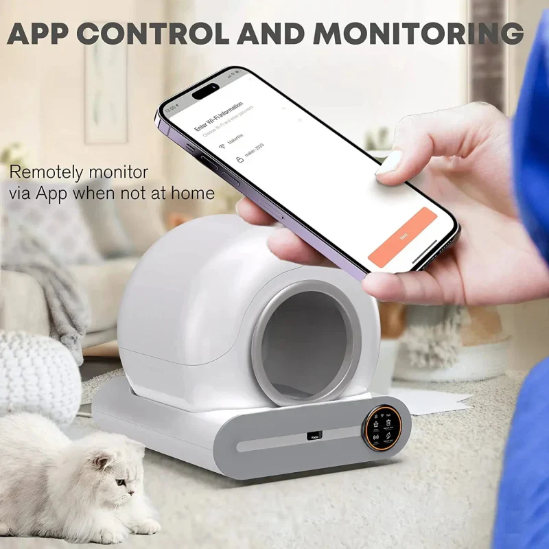 Slimme Zelfreinigende Kattenbak 65L met App - Image 2