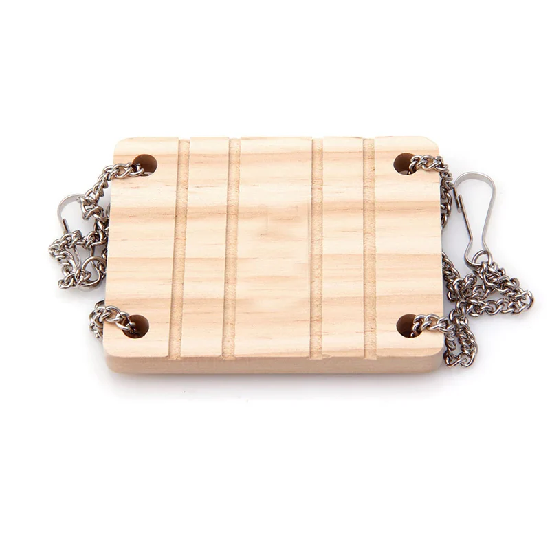Hamsterspeelgoed Houten Swing | Hangmat Rustmat voor Papegaai | Kleine Dieren Accessoires | Harnas Speelgoed | Hout | Nieuw Ontwerp | Voor Hamsters, Ratten, Vogels | Makkelijk te Installeren - Image 3