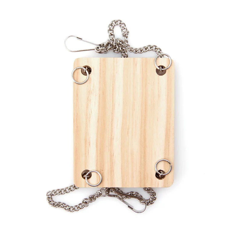 Hamsterspeelgoed Houten Swing | Hangmat Rustmat voor Papegaai | Kleine Dieren Accessoires | Harnas Speelgoed | Hout | Nieuw Ontwerp | Voor Hamsters, Ratten, Vogels | Makkelijk te Installeren - Image 5