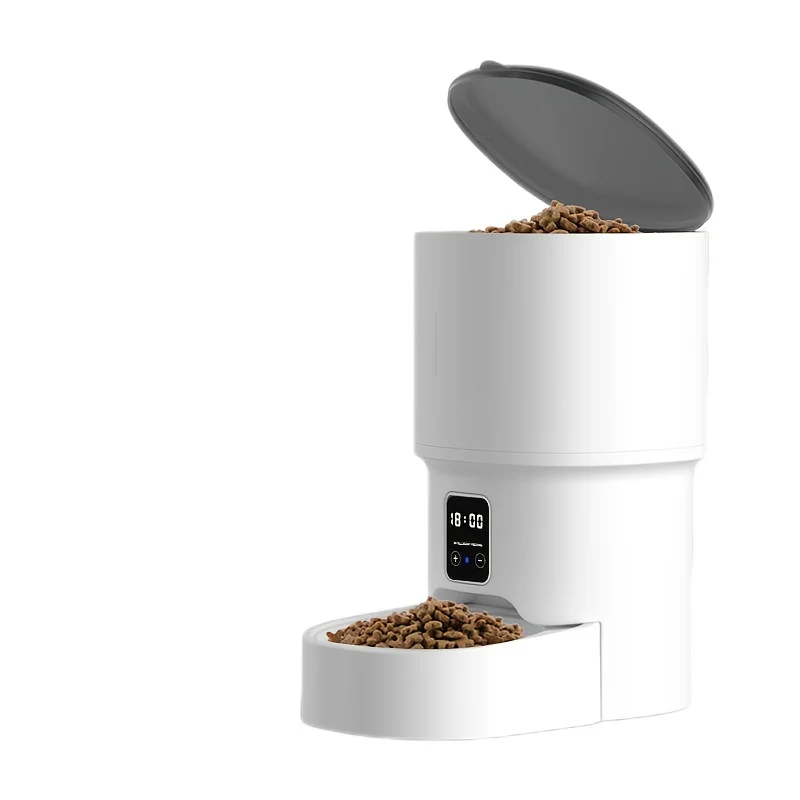 Automatische Voerautomaat Huisdieren | WiFi & App Bediening | 4L Capaciteit | Vochtbestendig ABS | Geschikt Voor Katten en Honden | Gemakkelijk Schoon Te Maken | USB-Aansluiting | Dierenverzorging Station - Image 2