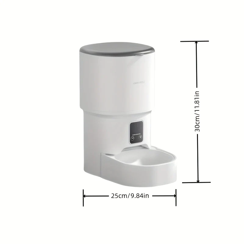 Automatische Voerautomaat Huisdieren | WiFi & App Bediening | 4L Capaciteit | Vochtbestendig ABS | Geschikt Voor Katten en Honden | Gemakkelijk Schoon Te Maken | USB-Aansluiting | Dierenverzorging Station - Image 3