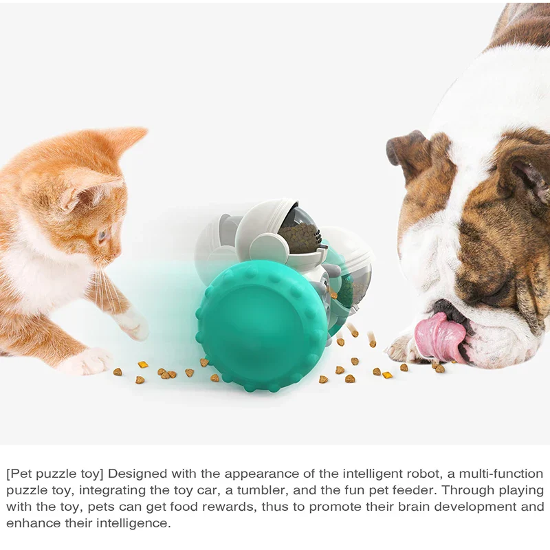 Interactieve SnackTumbler voor Honden en Katten | Stimuleert IQ en Voorkomt Overeten | In Kleuren Turquoise, Groen, Geel, Zwart - Image 7