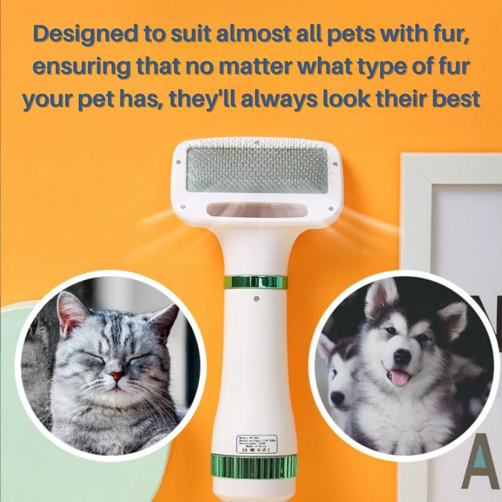 VelvetPaws QuickDry Styler | Stilte Technologie | 2-in-1 Droger en Borstel | Verstelbare Warmte | Huisdier Vachtverzorging | Ontwikkeld voor Comfort en Knuffels | Stressvrije Ervaring - Image 10