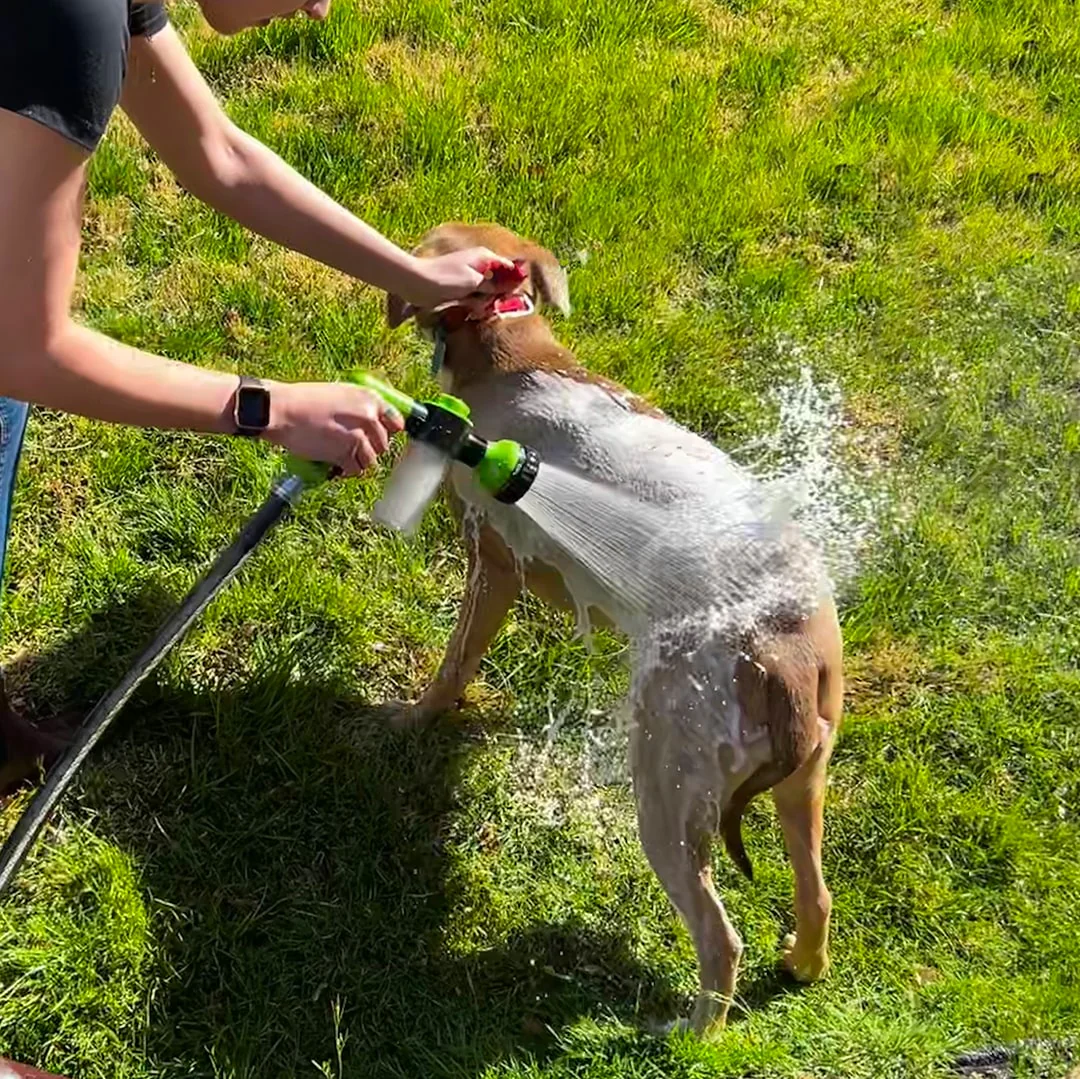 StressFree Hondendouche™ | Gemakkelijke en Efficiënte Reiniging voor Jouw Hond | Zachte Waterstraal en Shampoedispenser | Ideaal voor Alle Hondenmaten - Image 4