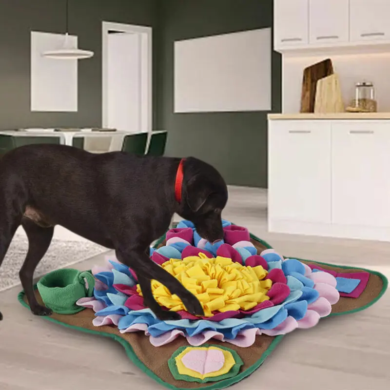 Interactieve Pluche Snuffelmat | Slow Feeder voor Honden | Machinewasbaar en Draagbaar | Bevorderd Gezonde Spijsvertering | Kleurrijk en Duurzaam Design | Veilig en Zacht | Ideaal voor Binnen en Buiten - Image 2