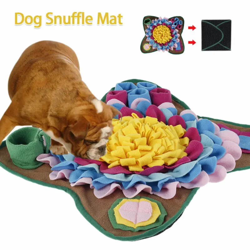 Interactieve Pluche Snuffelmat | Slow Feeder voor Honden | Machinewasbaar en Draagbaar | Bevorderd Gezonde Spijsvertering | Kleurrijk en Duurzaam Design | Veilig en Zacht | Ideaal voor Binnen en Buiten - Image 3