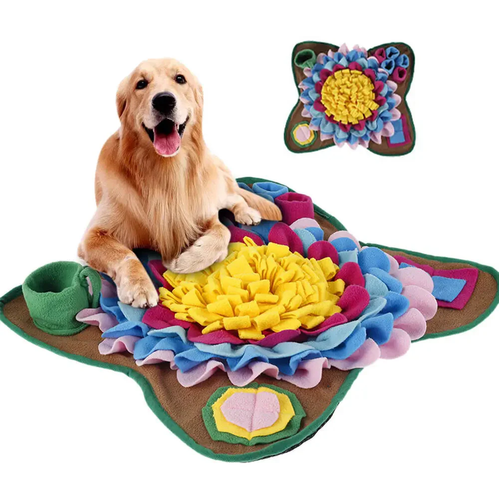 Interactieve Pluche Snuffelmat | Slow Feeder voor Honden | Machinewasbaar en Draagbaar | Bevorderd Gezonde Spijsvertering | Kleurrijk en Duurzaam Design | Veilig en Zacht | Ideaal voor Binnen en Buiten - Image 7