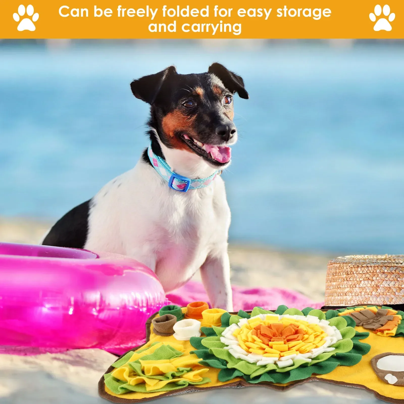 Interactieve Zoekmat voor Honden met Antislip Onderkant en Verborgen Traktatiekommetjes | Stimuleert Geurvermogen en Voorkomt Verveling - Image 6