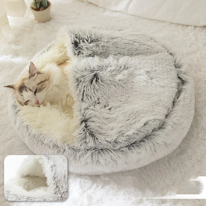 Zelfverwarmend huisdierenbed SnuggleNest | Ultrazacht pluche fleece | Stressverlagend hoogpolig hondenbed en kattenmand | Machinewasbaar | Warmte isolerend - Image 4