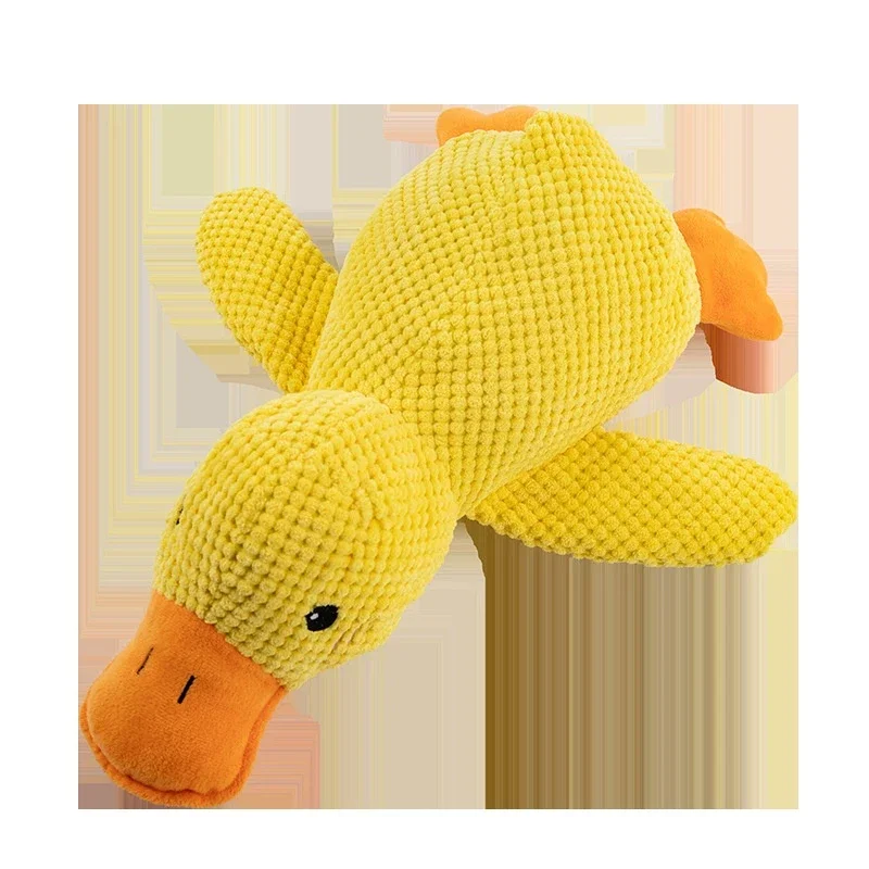 SnuggleQuack Pluche Eend | Kalmerend & Bijtbestendig Hondenspeelgoed met Geluid | Ideaal voor Kauwen & Knuffelen - Image 5