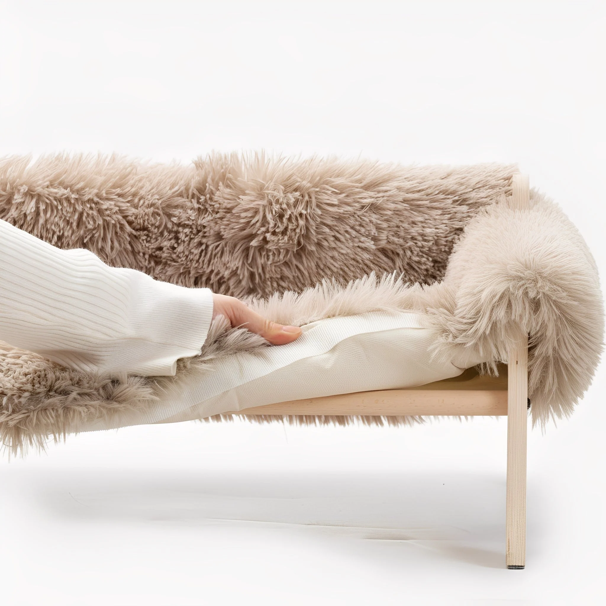SnugLift | Verhoogd Huisdierbed Hout | Comfortabel Opgevouwen Boven Grond | Duurzaam Huisdierenmeubel - Image 2