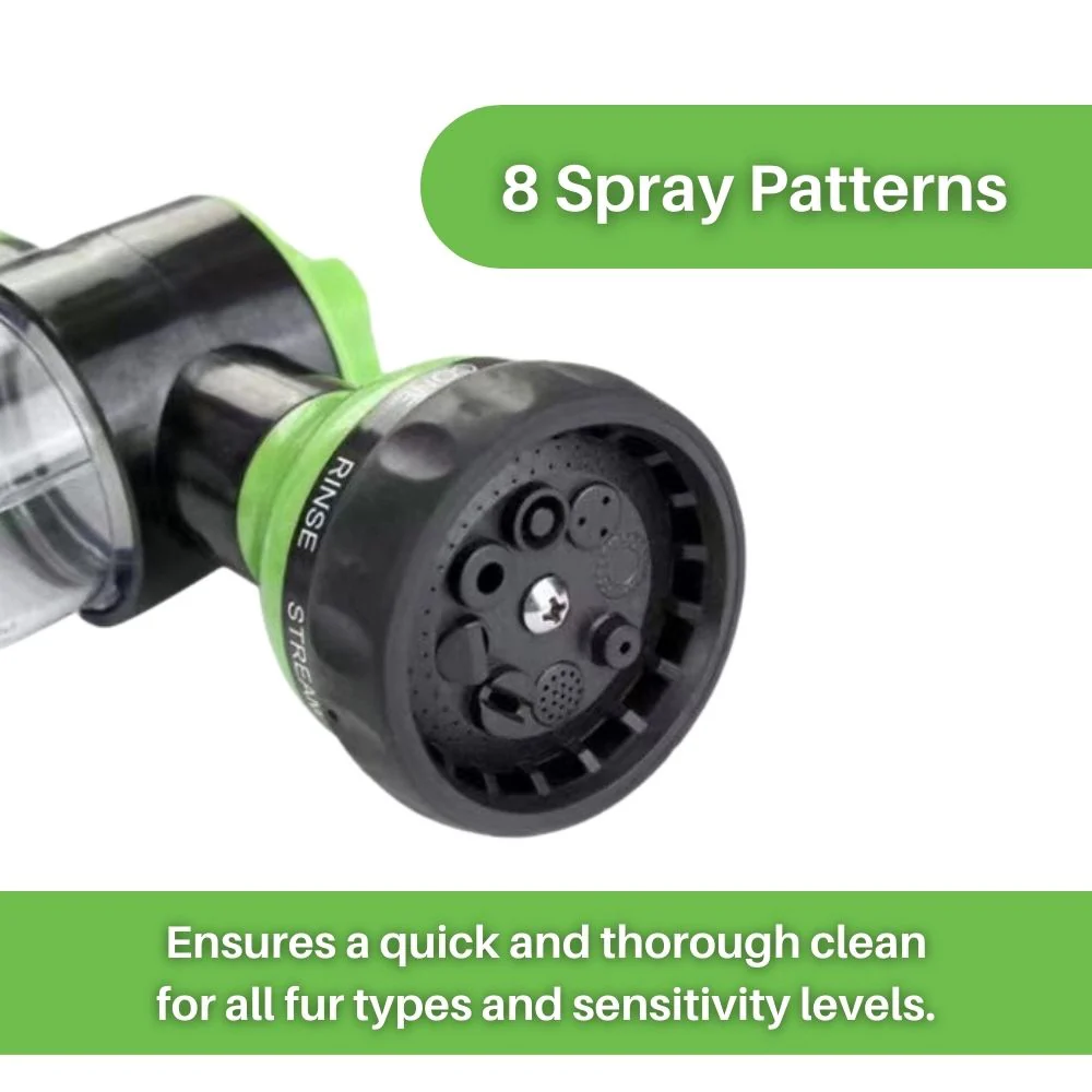 Suds-N-Paws™ Hondenbadtool | Spuitmond met 8 Spraypatronen | Verstelbare Zeepdispenser | Efficiënte Reiniging en Minder Badtijd - Image 10