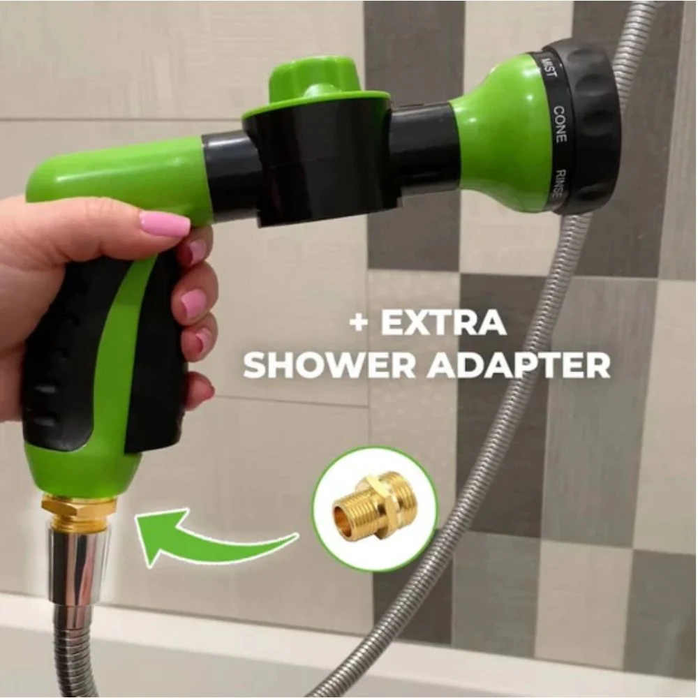 Suds-N-Paws™ Hondenbadtool | Spuitmond met 8 Spraypatronen | Verstelbare Zeepdispenser | Efficiënte Reiniging en Minder Badtijd - Image 7