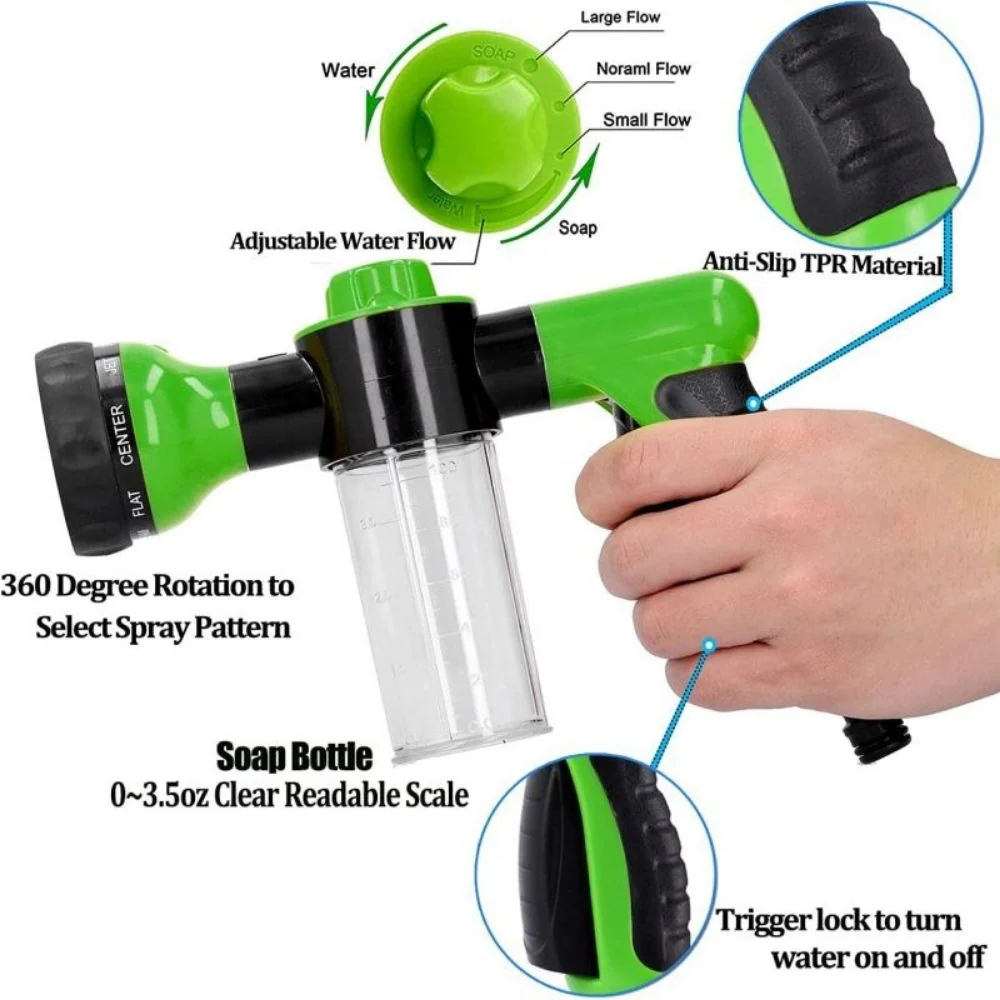 Suds-N-Paws™ Hondenbadtool | Spuitmond met 8 Spraypatronen | Verstelbare Zeepdispenser | Efficiënte Reiniging en Minder Badtijd - Image 9