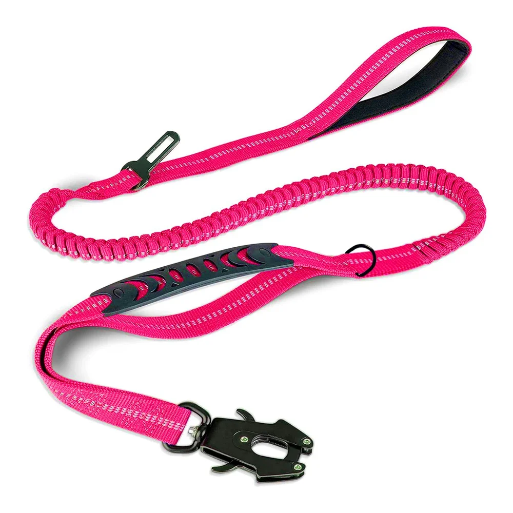 TactiPaw Reflecterende Bungee Riem voor Grote Honden | Schokabsorberend met Quick Release Karabijnhaak en Autogordelbevestiging - Image 11