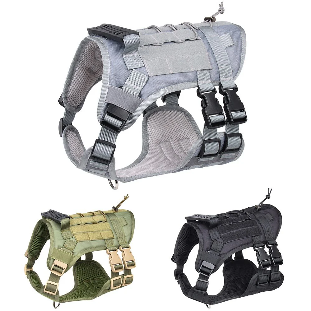 Tactisch hondenharnas voor grote honden | Verstelbaar en stevig | Oxford stof | Ademend en comfortabel | Geschikt voor wandelen en training - Image 3
