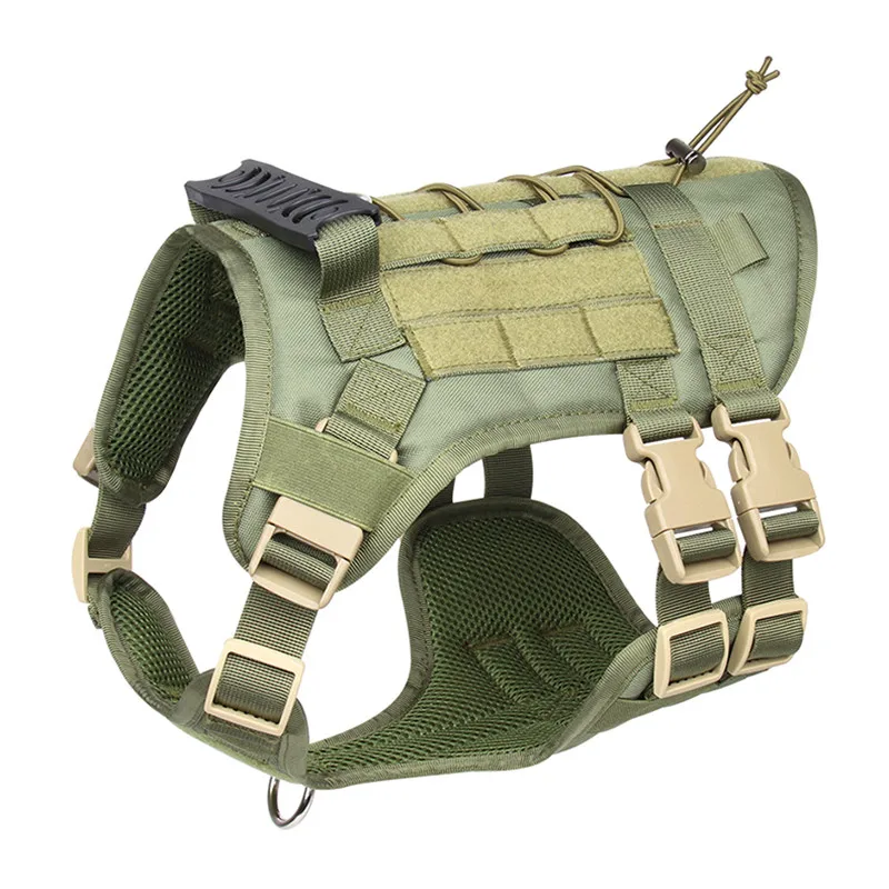 Tactisch Hondentuig voor Middelgrote en Grote Honden | Stevig Nylon | Verstelbaar, Ergonomisch en Comfortabel | Geschikt voor Outdoor, Wandelingen en Training - Image 10