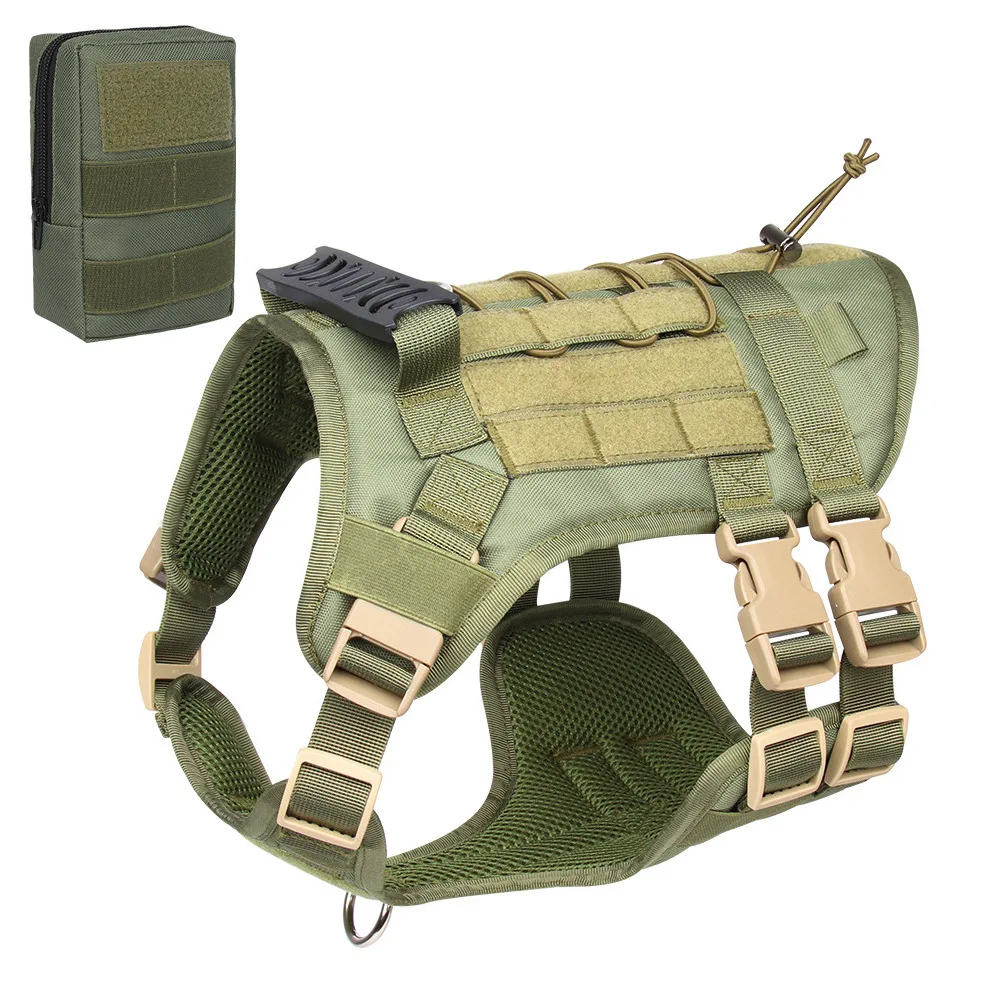 Tactisch Hondentuig voor Middelgrote en Grote Honden | Stevig Nylon | Verstelbaar, Ergonomisch en Comfortabel | Geschikt voor Outdoor, Wandelingen en Training - Image 7